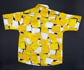 All Over Print Comfortable summer Shirt for Boys' Lenin Fabric_Yellow