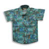 All Over Printed Boys Shirt Multicolor Green