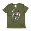 Animal Attack Half Sleeve Boys' T-shirt Olive Color