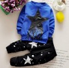 Baby Fashion Stylish full Sleeve Star T-shirt and Pant_Blue