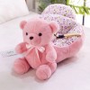 Baby Learning Seat Anti-fall Plush Toy-Pink Bear