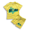 Basketball T-shirt & Pant Set Yellow