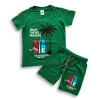 Beach Surfer T-shirt & Pant Set Green
