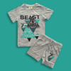 Beast T-shirt & Pant Set Ash