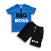 BIG BOSS Printed T-shirt & Pant Set French Blue