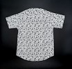 Black Star All Over Print Stylish White Short Sleeve Boys Shirt