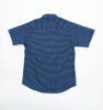 Blue Whale All Over Print Stylish Black Short Sleeve Boys Shirt