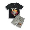 Boys Kung Fu Panda Printed T-shirt & Pant Set Black