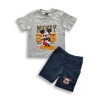 Boys Mickey Printed T-shirt & Pant Set Ash