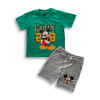 Boys Mickey Printed T-shirt & Pant Set Green