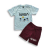 Boys Nasa Printed T-shirt & Pant Set Sky