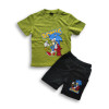 Boys Sonic Printed T-shirt & Pant Set Olive