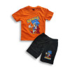 Boys Sonic Printed T-shirt & Pant Set Orange