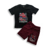 Boys Spiderman Printed T-shirt & Pant Set Black