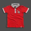 Boys Stylish Embroidery Polo Shirt Red