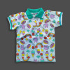 Boys Stylish Printed Polo Shirt Multicolor