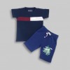 Boys T-shirt & Pant Set  Blue Stripe