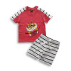 Boys Tiger Printed Contrast T-shirt & Pant Set Sweet