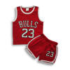 Bulls 23 Printed Megi T-shirt & Pant Set Red