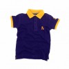 Contrast Dark Purple  Baby Boy's Polo T-shirt