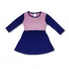 Full Sleeve Knitted Frock for  Kids Blue & Pink