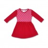 Girls’ Full Sleeve Knitted  Frock for Kids Red