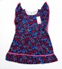 Girls Summer Stylish Floral Frock Butterfly Sleeve_ Blue