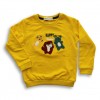 Happy Embroidery Sweatshirt for Boys & Girls Yellow