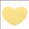 Love Heart Shape Plush Pillows Cushion Light Yellow