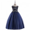 Sleeveless Long Nevy color Princees Party