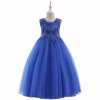 Sleeveless Long Royel Blue color Princees Party