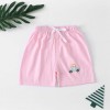 Pink car print Unisex Toddlers Cotton Pull-on Half Pant