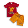 Pokémon Printed T-shirt & Pant Set Red