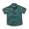 Premium All Over Printed Boys Shirt Blue Green