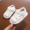Premium PU Leather Baby Sandal White