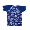 Raglar Short Sleeve Boys  T-Shirt & Pant Set_Navy Blue Print