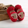 Soft flower princess shoes Red