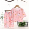 Sweet pink Carrot & Flower Print Cotton T-Shirt and Pant Set for Boys and Girls