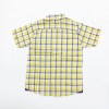 Violet & Yellow Box Check Yellow Stylish Short Sleeve Boys Shirt